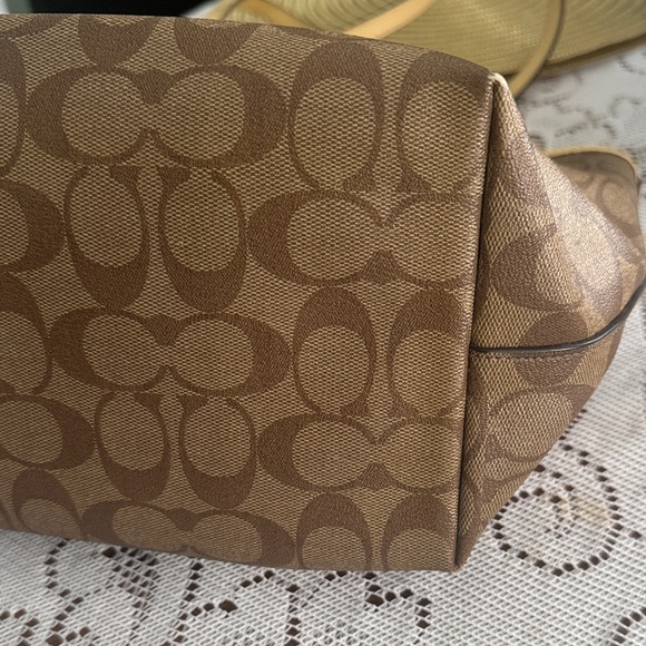 Coach Tan Signature Tote Bag - Picture 4 of 10